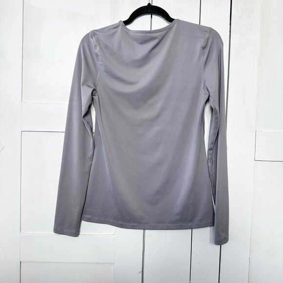 Nike | Dri-FIT Team Pro Long Sleeve Allover Mesh in Grey Small - Picture 3 of 5